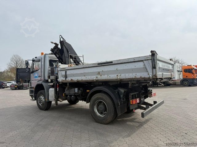 LKW mit Pritsche (offen) MERCEDES-BENZ Axor 1833 4x4 HAD Dreiseitenkipper mit MGK Kran