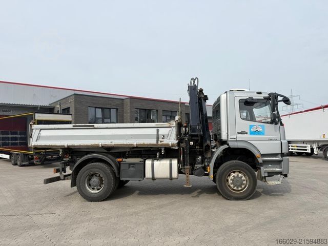 LKW mit Pritsche (offen) MERCEDES-BENZ Axor 1833 4x4 HAD Dreiseitenkipper mit MGK Kran