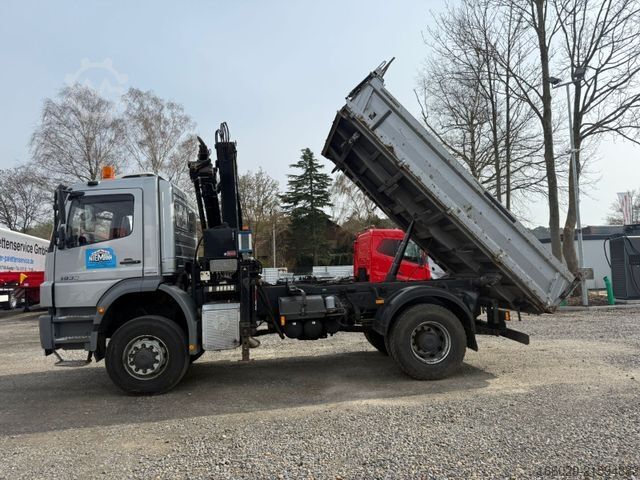 LKW mit Pritsche (offen) MERCEDES-BENZ Axor 1833 4x4 HAD Dreiseitenkipper mit MGK Kran