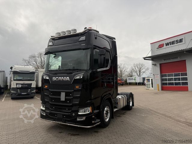 Standard tractor unit SCANIA S 580 V8 Hydraulik, sehr sauber
