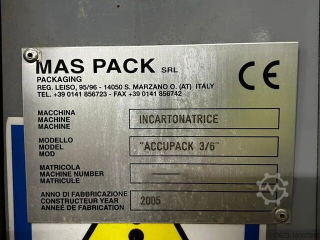 Case Packer MAS PACK ACCUPACK 3/6