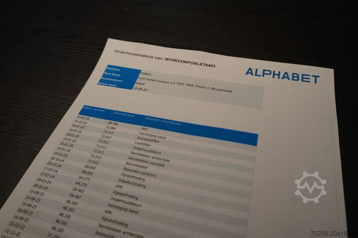 Hochdachkombi Ford Transit Connect 1.5 EcoBlue 100PK Automaat EUR...