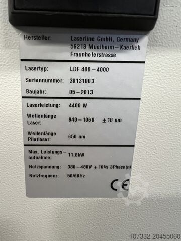 Laserschneidmaschine Laserline GmbH LDF 400-4000