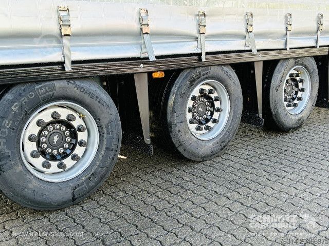 Open semitrailer with tarp Schmitz Cargobull Curtainsider Mega Getränke