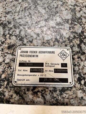 Messplatte Johann Fischer Aschaffenburg 