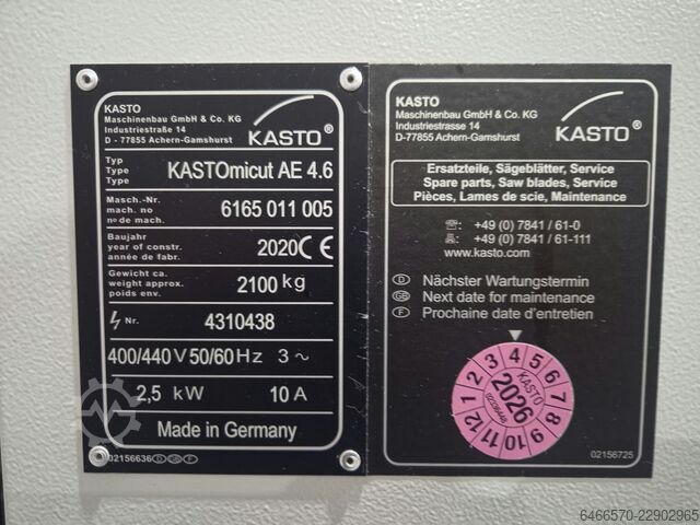 Band saw KASTO Micut AE4.6