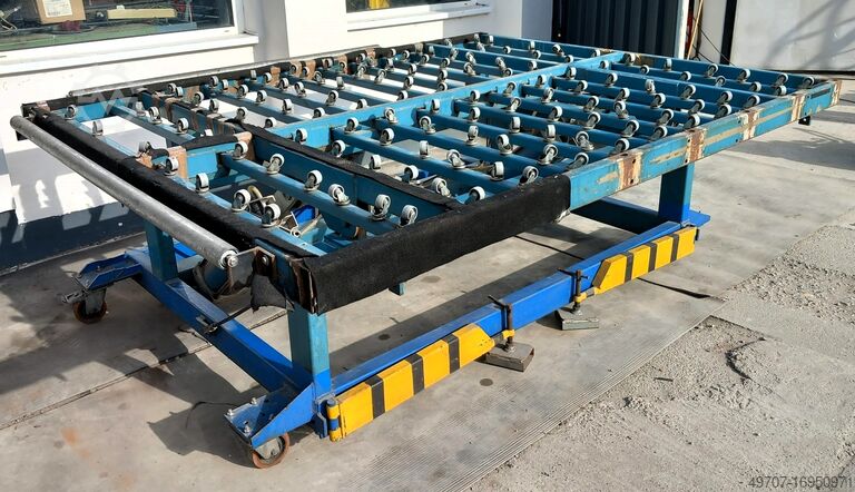 Scissor lifting table Lenhardt Pneumatisch kippbarer Rolltisch
