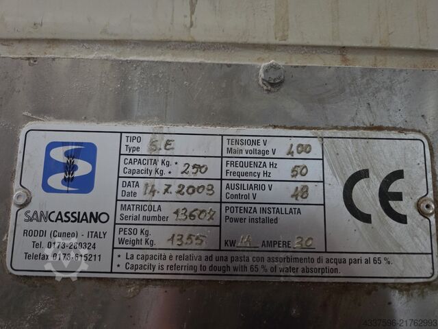 SE250, SERIAL NUMBER 13607 san cassiano, Roddi ( cuneo), Italy SE250