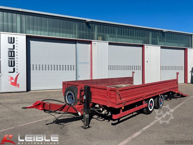 Low loader trailer MÜLLER-MITTELTAL ETü-TA*Deichsel verstellbar*Auffahrrampe*Blatt*