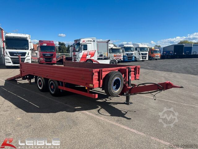 Low loader trailer MÜLLER-MITTELTAL ETü-TA*Deichsel verstellbar*Auffahrrampe*Blatt*