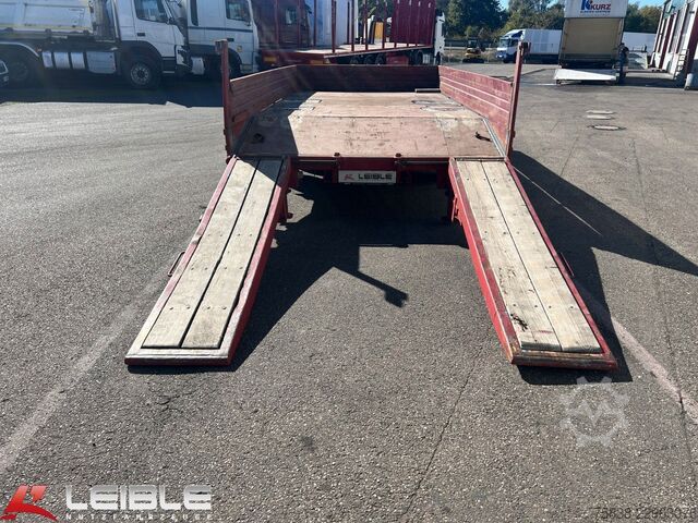 Low loader trailer MÜLLER-MITTELTAL ETü-TA*Deichsel verstellbar*Auffahrrampe*Blatt*