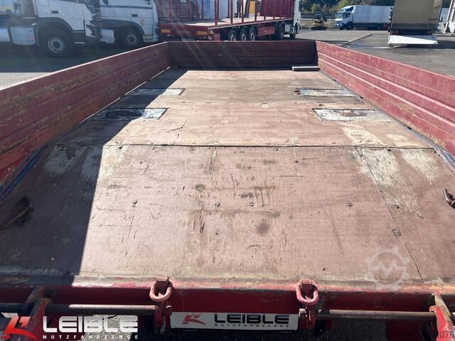 Low loader trailer MÜLLER-MITTELTAL ETü-TA*Deichsel verstellbar*Auffahrrampe*Blatt*
