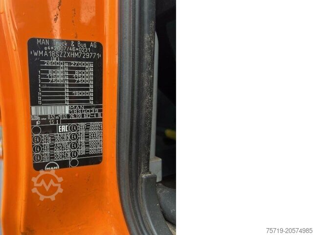 Garbage truck MAN 26.320 6x2 TGS Zöller X2E evo26/Euro6