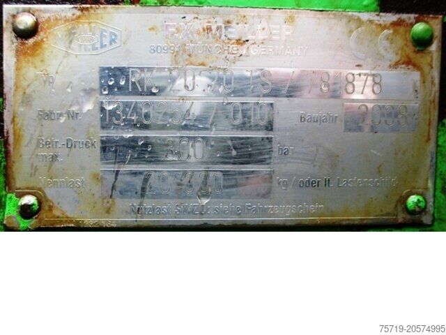 Roll-off tipper truck MAN 26.440 TGS Meiller RK 20.70 TS AHK