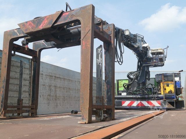 Open semitrailer FLOOR FLO-17-30K1, Rollkran Kennis, Hatz-Motor,Gelenkt