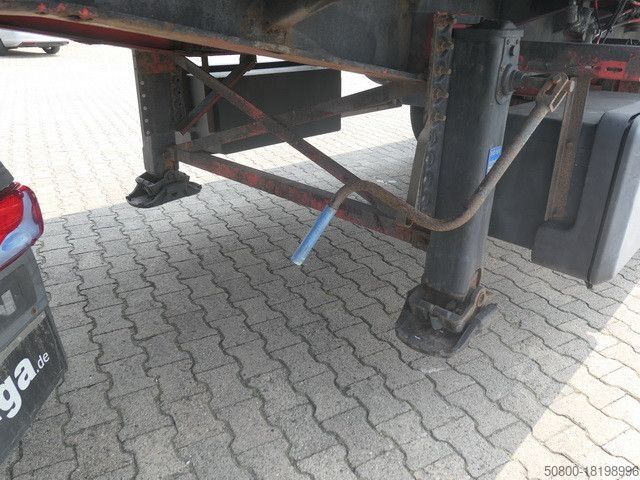 Open semitrailer FLOOR FLO-17-30K1, Rollkran Kennis, Hatz-Motor,Gelenkt
