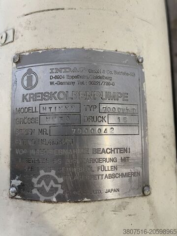 Lobe pump INDAG HTIMXN 7000 VT-D