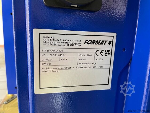 Vertical panel sawing machine Format4 Kappa 400