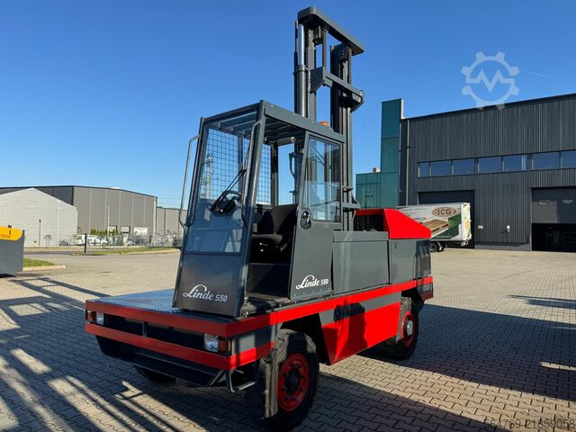 Side loader forklift Linde S50 //Duplex 4850 mm //