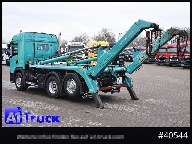 Skip truck SCANIA G410 Meiller AK 16 Funk