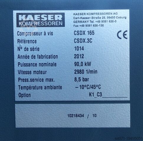 Schraubenkompressor CSDX165 Kaeser CSDX165