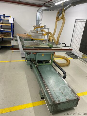 Double trimming saw Double circular saw Bäuerle Bäuerle Doppelkreissäge Doppelabkürzsäge DS II