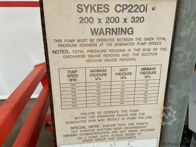 Pumpe Sykes CP220i