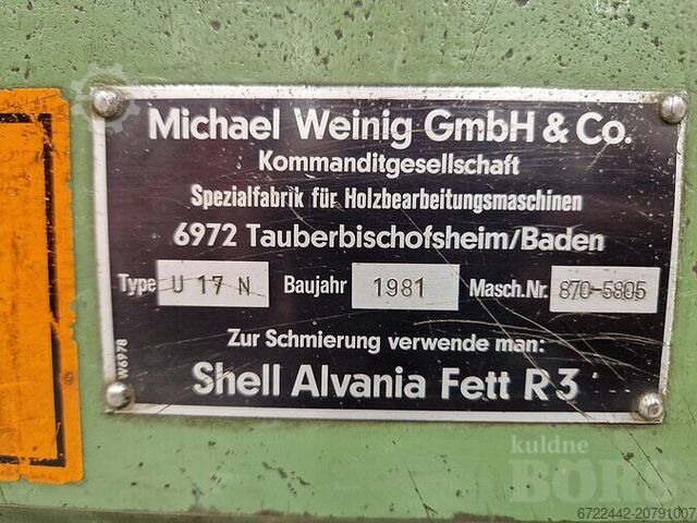 Hobel- und Kehlautomat WEINIG UNIMAT U17N