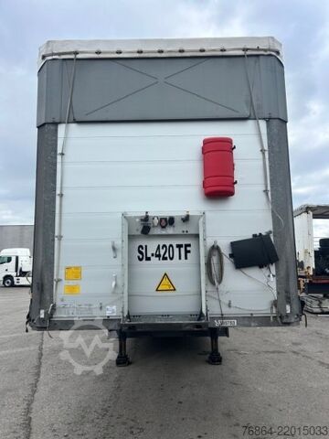 Open semitrailer with tarp SCHMITZ SCB S3T, VARIOS, LIFTACHSE, EDSCHA-VERDECK,