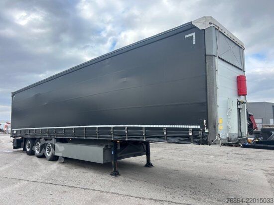 Open semitrailer with tarp SCHMITZ SCB S3T, VARIOS, LIFTACHSE, EDSCHA-VERDECK,