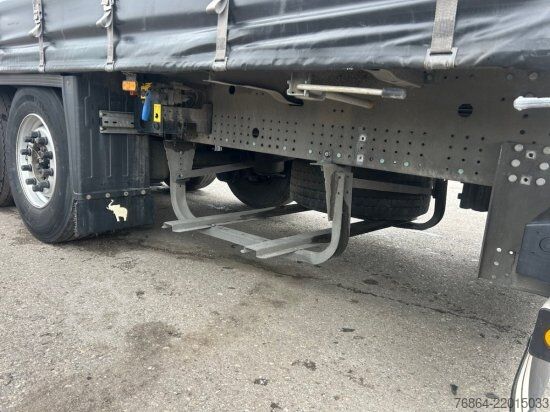 Open semitrailer with tarp SCHMITZ SCB S3T, VARIOS, LIFTACHSE, EDSCHA-VERDECK,