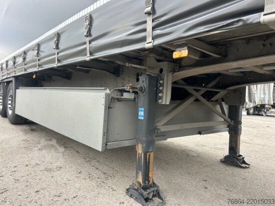 Open semitrailer with tarp SCHMITZ SCB S3T, VARIOS, LIFTACHSE, EDSCHA-VERDECK,