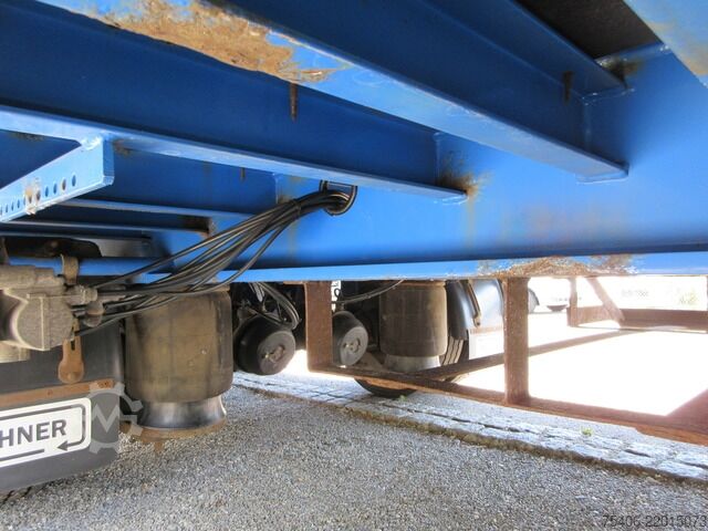 Low loader semitrailer Fellechner Tieflader mit Rampen