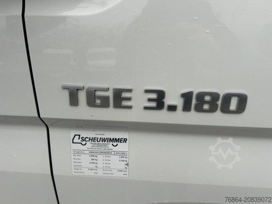 Transporter Fahrgestell MAN TGE 3.180 LADEBORDWAND PALFINGER