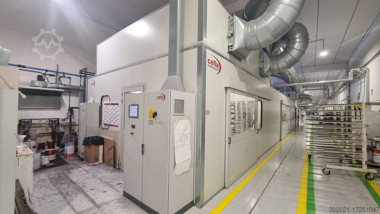 Water Curtain Pressurized Booth Cefla CV 50