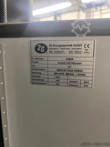 Combined heat and power plant BHKW 2 G Energietechnik G3858