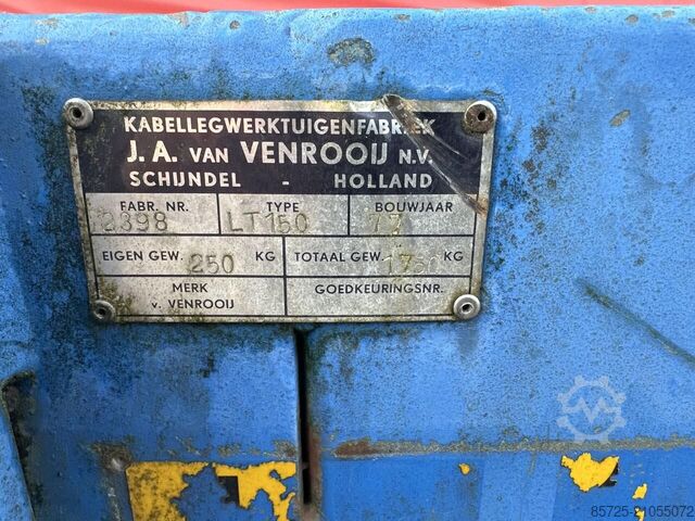 Kabelsystem  Venrooij kabelwagen aanhanger - Gebruikt