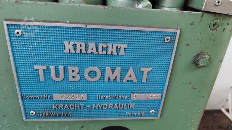 Electro-hydraulic pipe bending machine KRACHT TUBOMAT 48