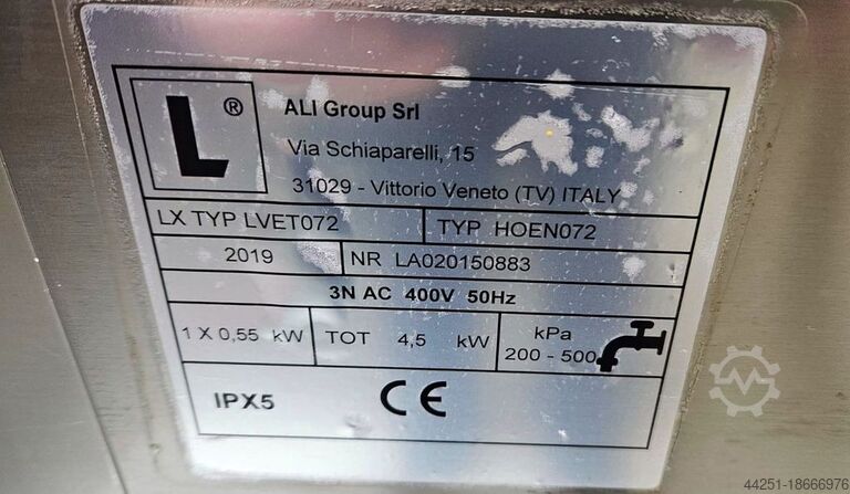 Heißluftdämpfer mit direktem Dampf Lainox LVET072