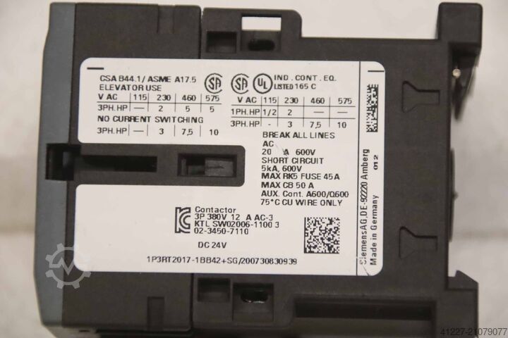 Hilfsschalterblock Siemens 3RT2017-1BB42