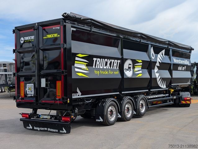 Kipper Auflieger STAS HardoX Stahl 86 m³, Liftachse, ALCOA, MIETEN?