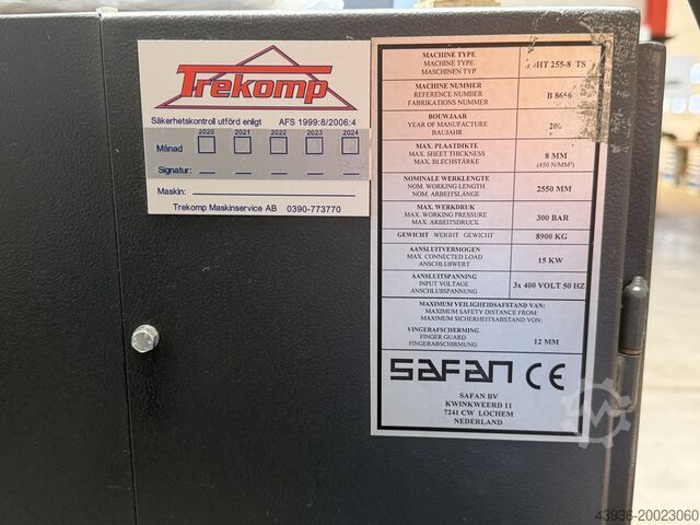Guillotine SAFAN - HT 255-8 Safan HT 255-8