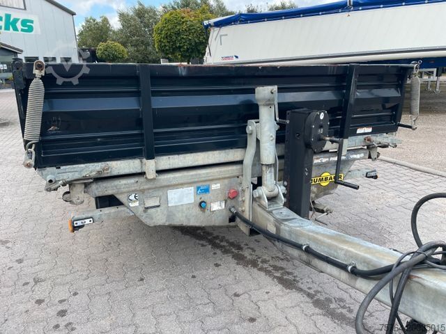 Dreiseitenkipper Anhänger HUMBAUR Stahl 3-Seiten-Tandemkipper / Alu-Rampen