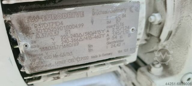 Rollbahn Förderbahn Rollenförderer mit Antrieb/With drive/Met aandrijving 0,99m