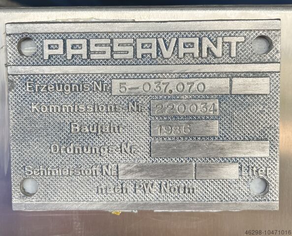 Kammerfilterpresse gebraucht Passavant AX1200