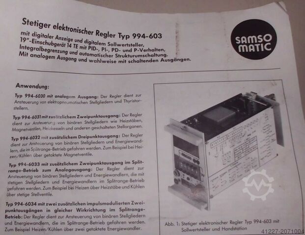 Process controller Samso Matic 994-603