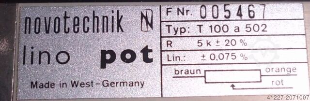 Wegaufnehmer Novotechnik T 100 a 502