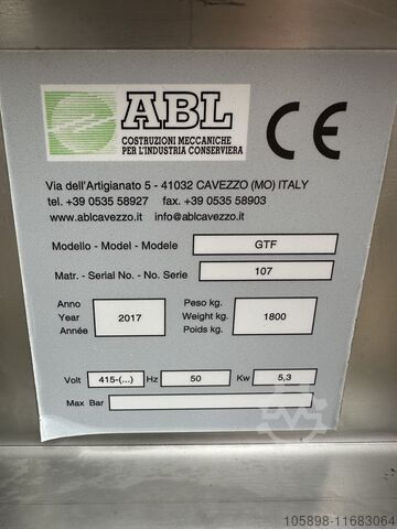 Fruit chunker ABL GTF