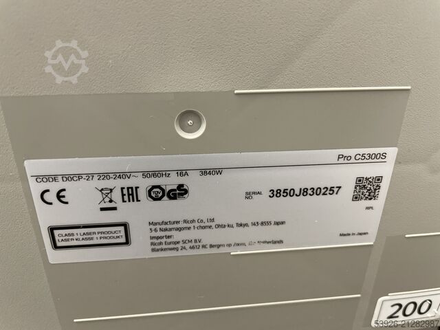 Digitaldruckmaschine Ricoh Pro C5300s only 119.000 clikcs