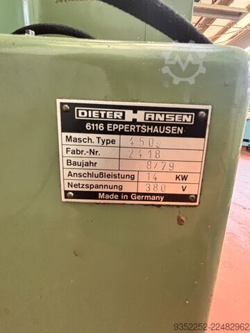 Die-sinking edm Dieter Hansen 450s
